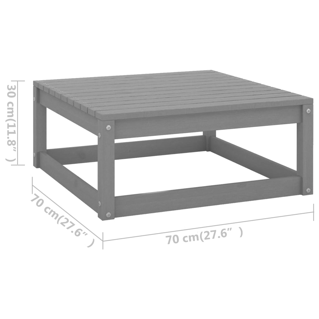 vidaXL 8-tlg. Garten-Lounge-Set mit Kissen Massivholz Kiefer