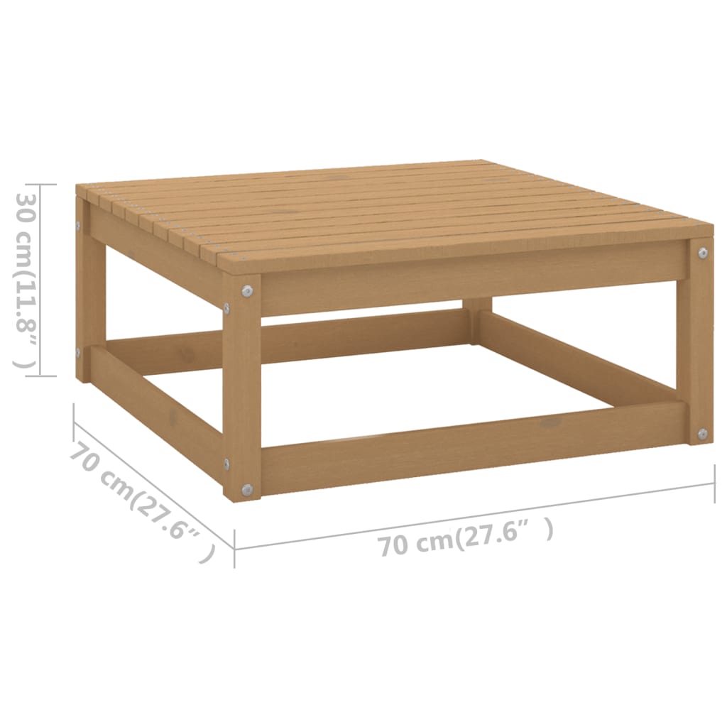 vidaXL 8-tlg. Garten-Lounge-Set mit Kissen Massivholz Kiefer