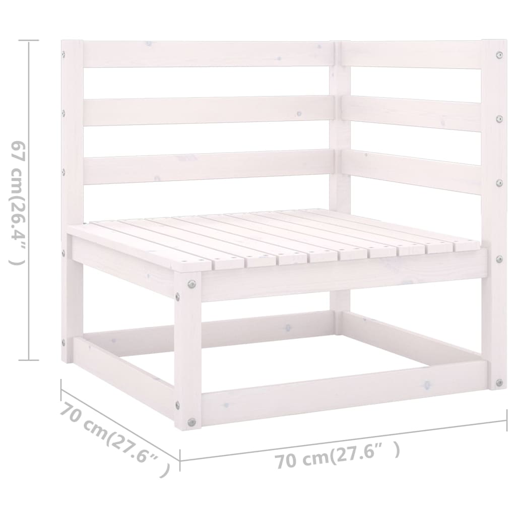 vidaXL 8-tlg. Garten-Lounge-Set mit Kissen Massivholz Kiefer