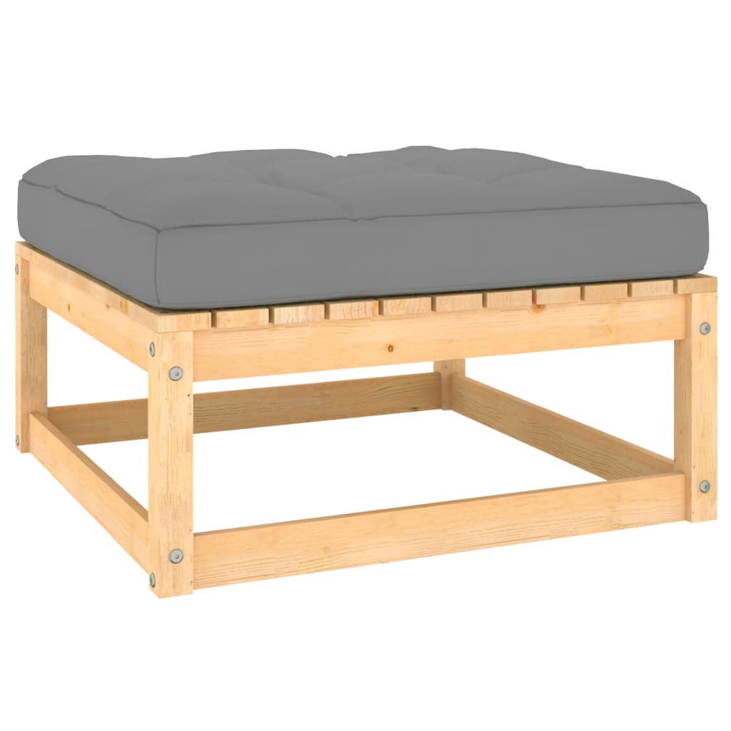 vidaXL 8-tlg. Garten-Lounge-Set mit Kissen Massivholz Kiefer