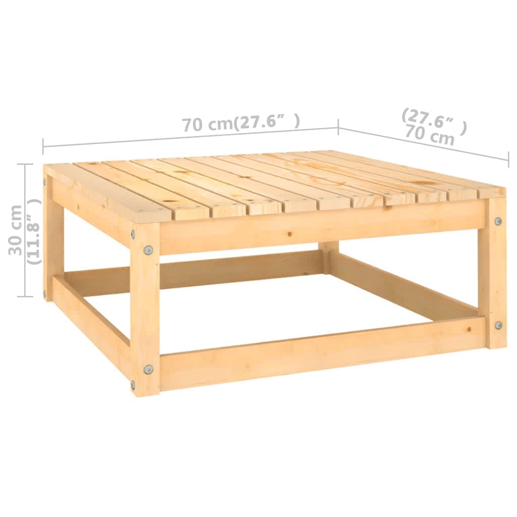 vidaXL 8-tlg. Garten-Lounge-Set mit Kissen Massivholz Kiefer
