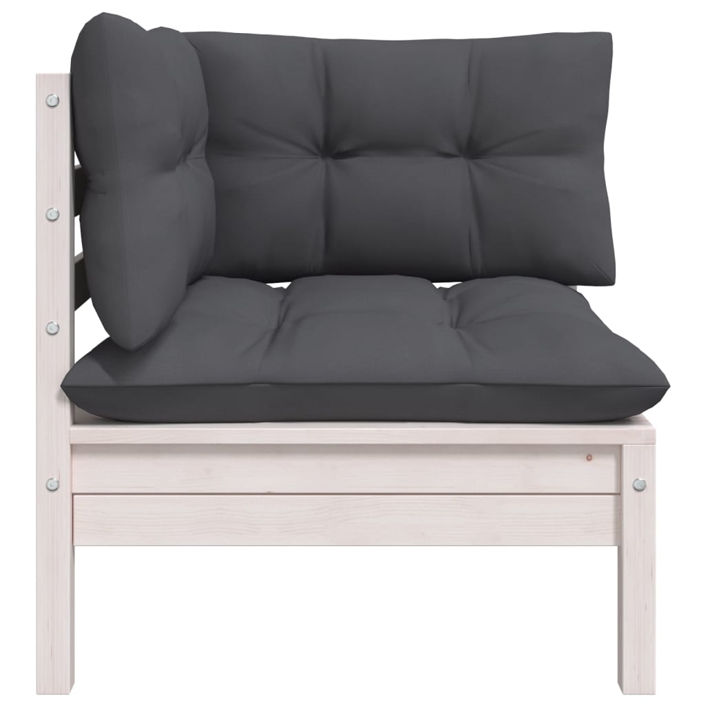 vidaXL 8-tlg. Garten-Lounge-Set mit Kissen Kiefer Massivholz