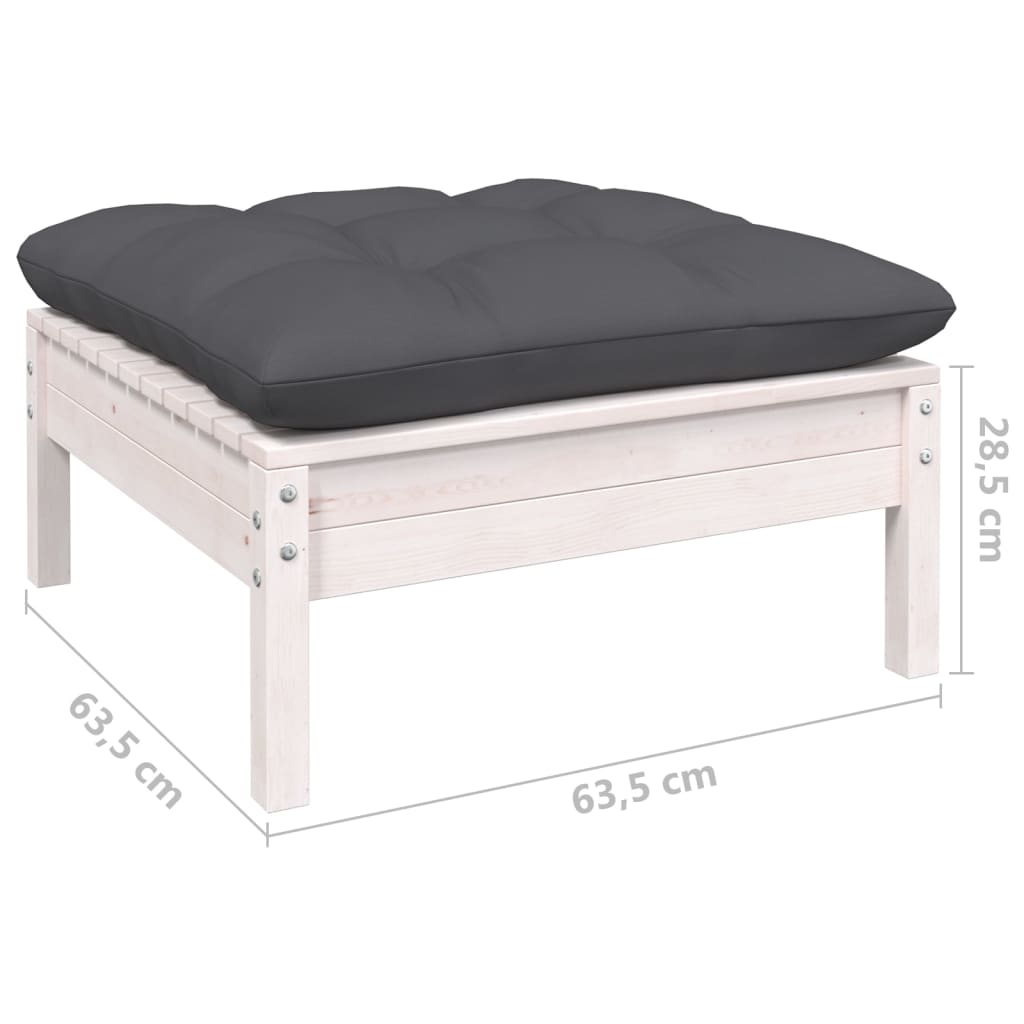 vidaXL 8-tlg. Garten-Lounge-Set mit Kissen Kiefer Massivholz