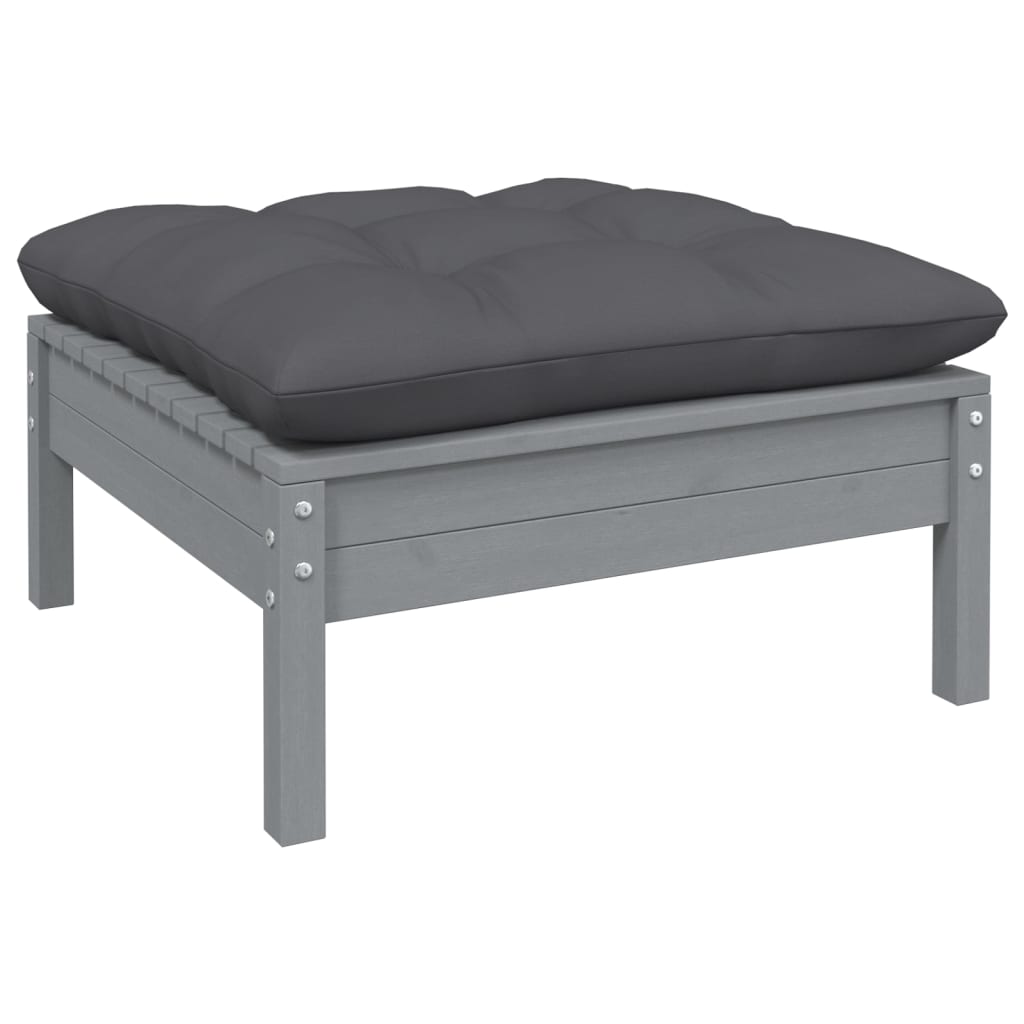 vidaXL 8-tlg. Garten-Lounge-Set mit Kissen Kiefer Massivholz