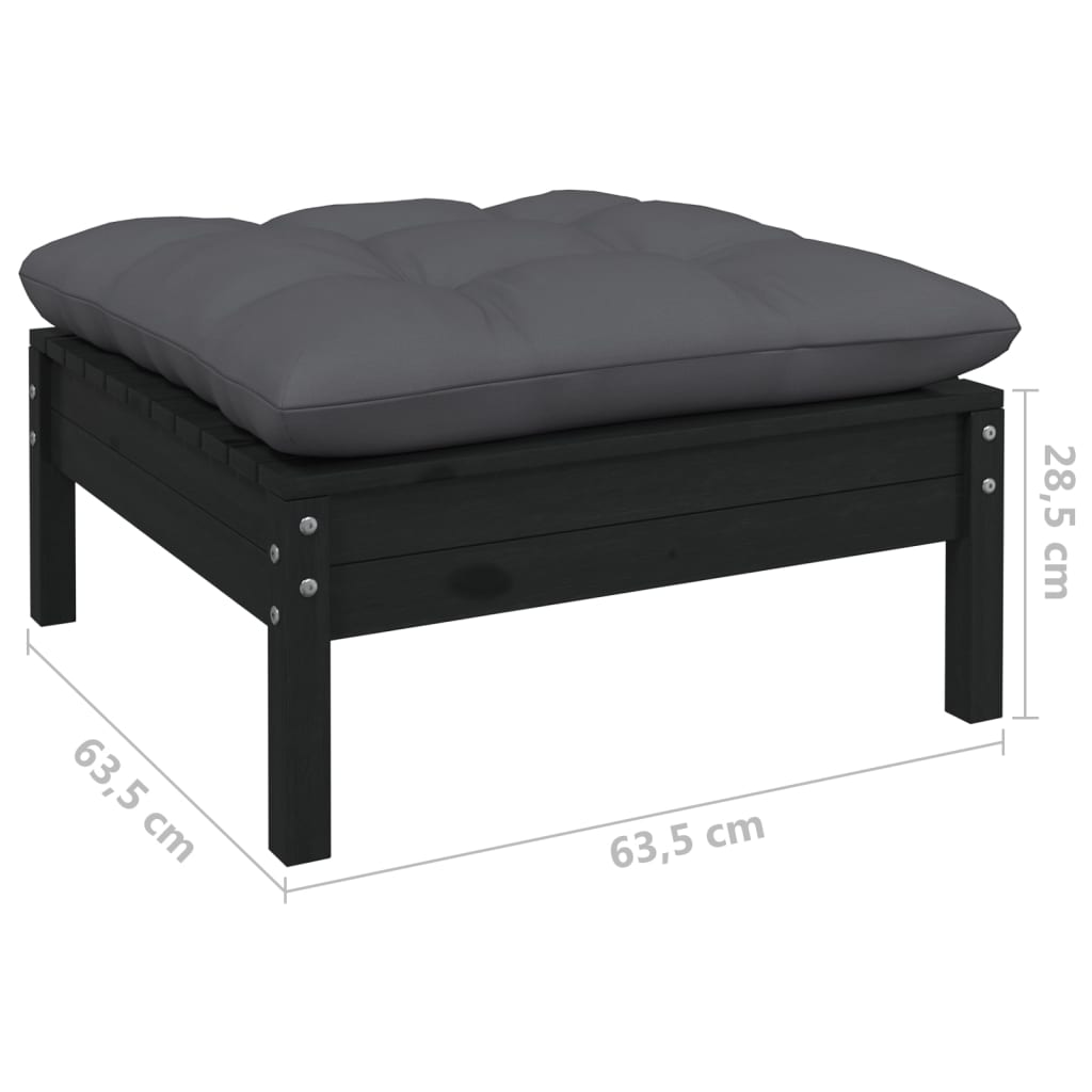 vidaXL 8-tlg. Garten-Lounge-Set mit Kissen Kiefer Massivholz