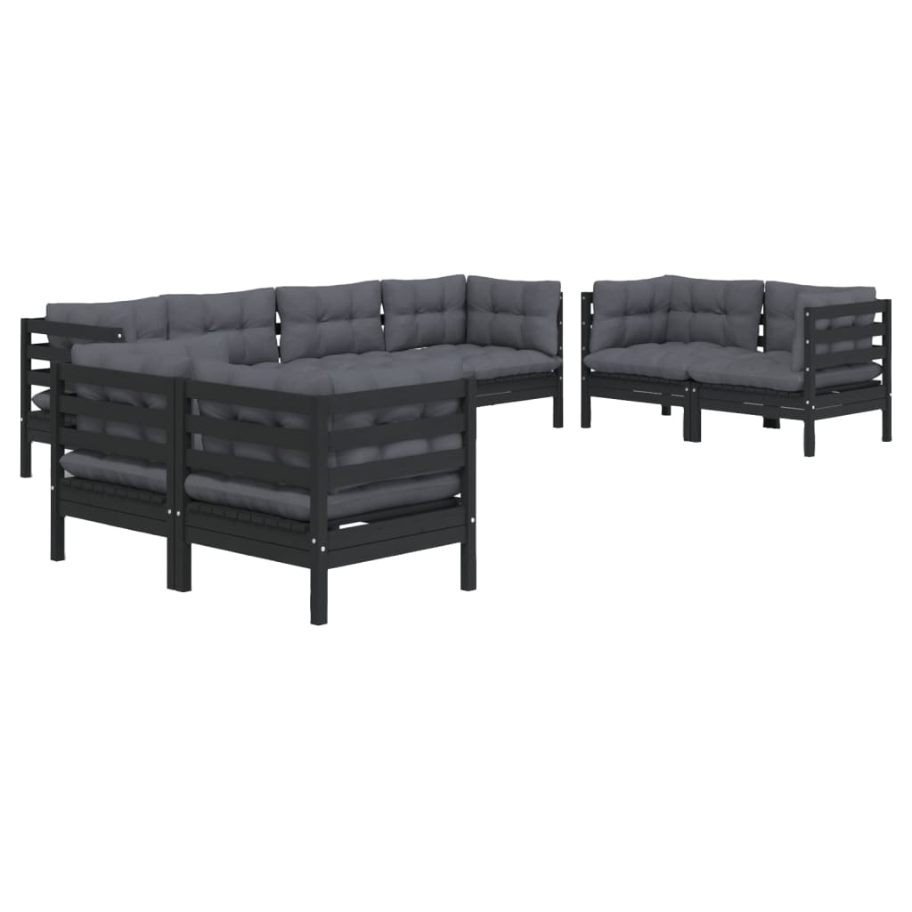 vidaXL 8-tlg. Garten-Lounge-Set mit Kissen Kiefer Massivholz