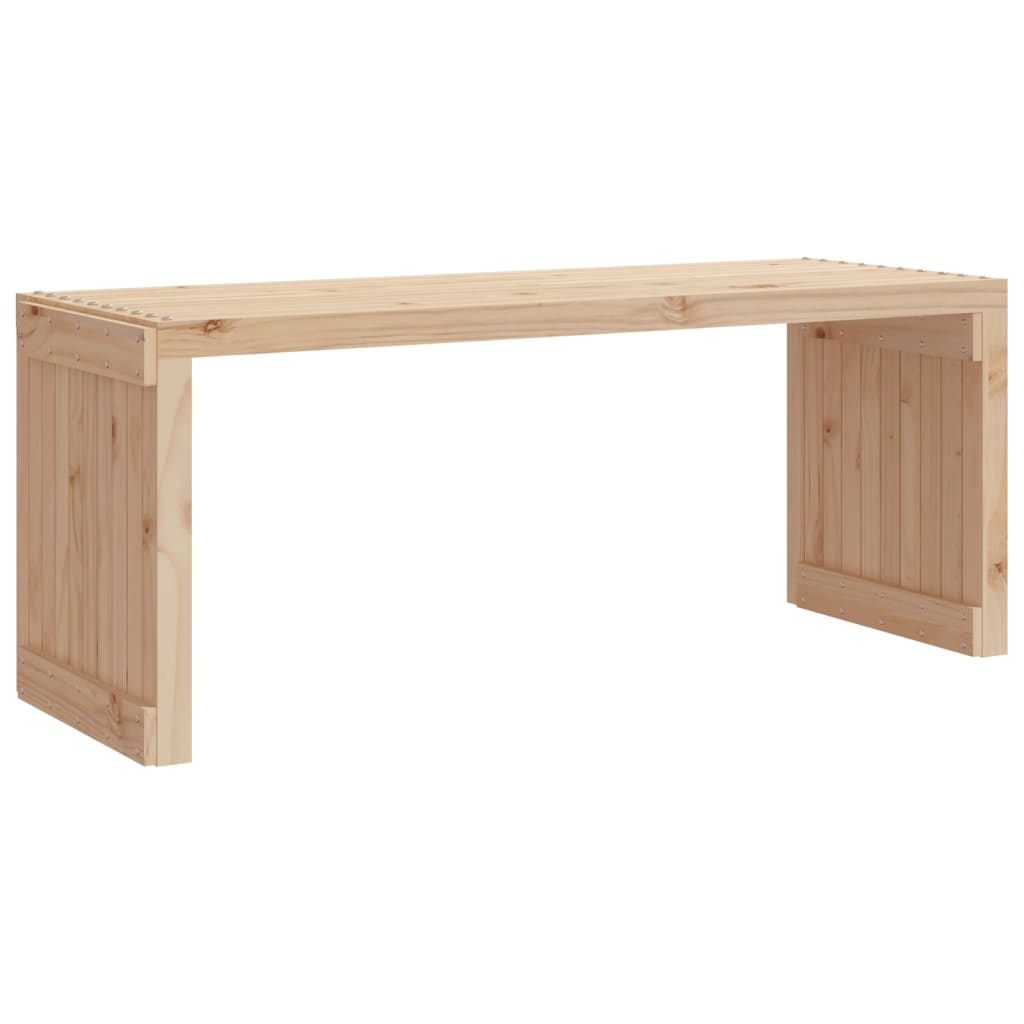 vidaXL Gartenbank Ausziehbar 212,5x40,5x45 cm Massivholz Kiefer