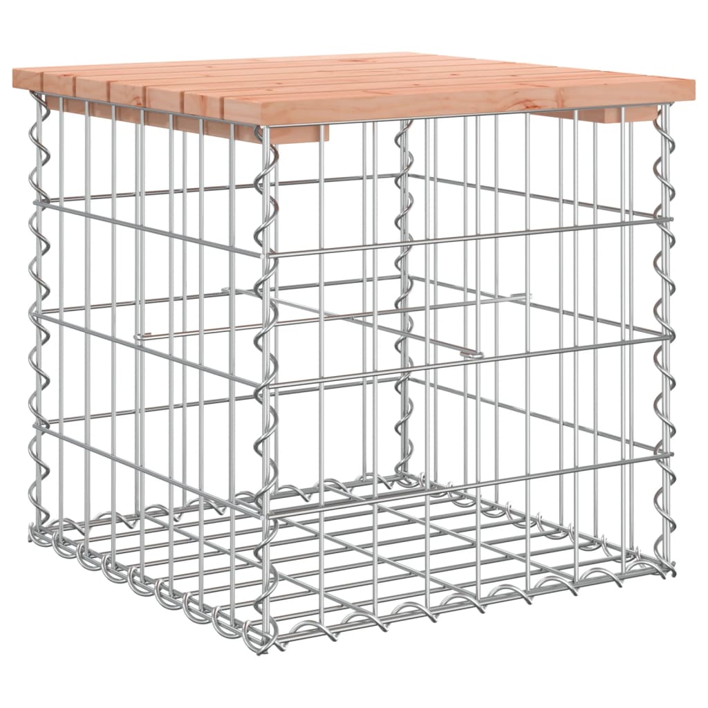 vidaXL Gartenbank aus Gabionen 43x44x42 cm Massivholz Douglasie