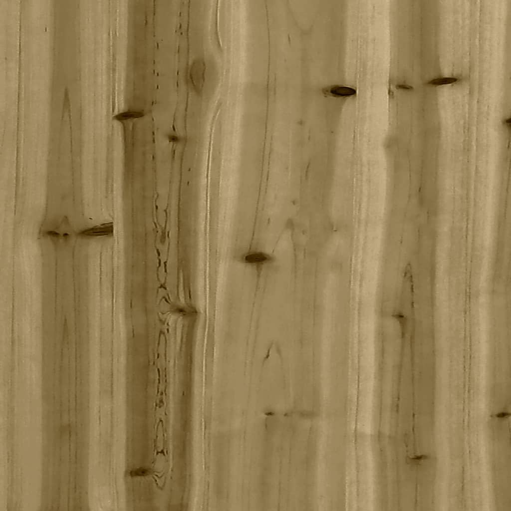 vidaXL Gartenbank aus Gabionen 83x31,5x42 cm Kiefernholz Imprägniert