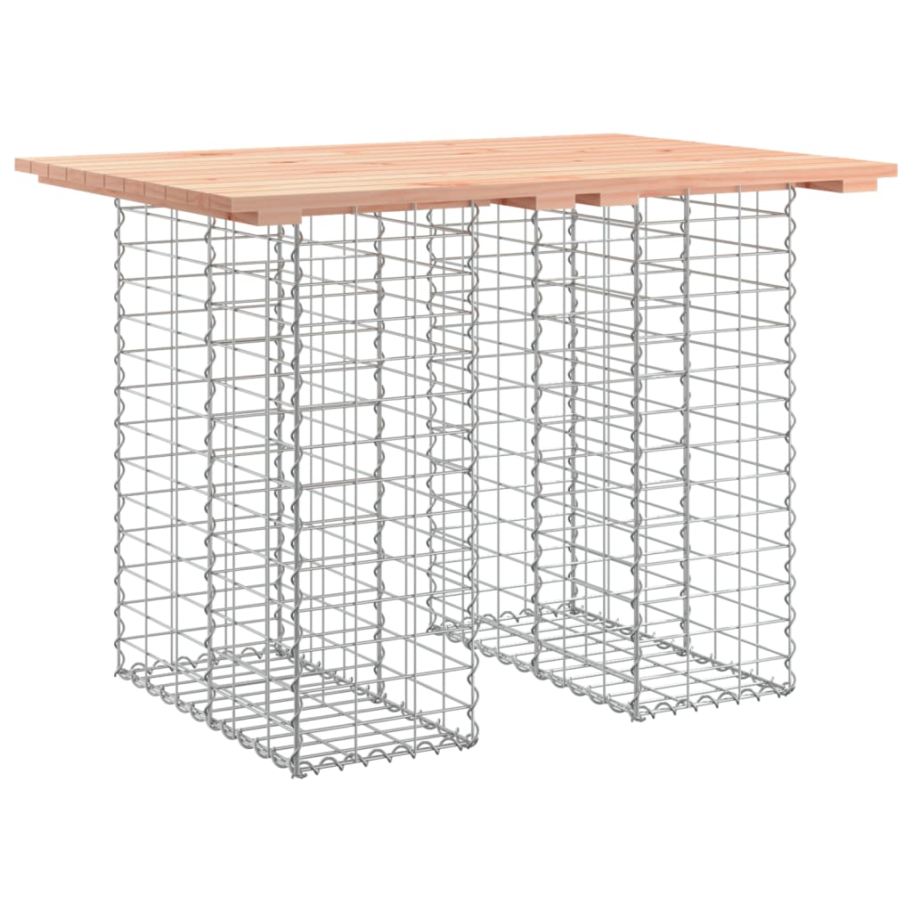 vidaXL Gartenbank aus Gabionen 100x70x72 cm Massivholz Douglasie