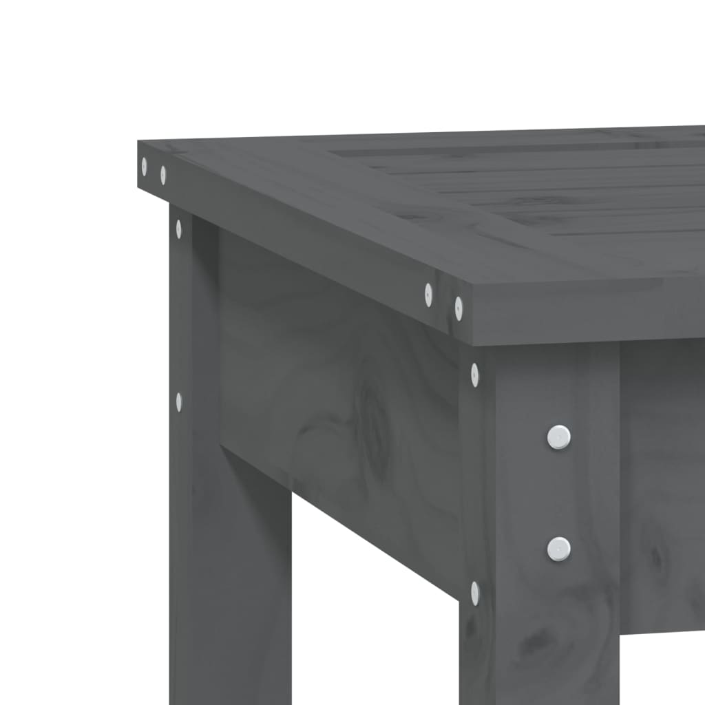 vidaXL Gartenbank 2-Sitzer Grau 159,5x44x45 cm Massivholz Kiefer