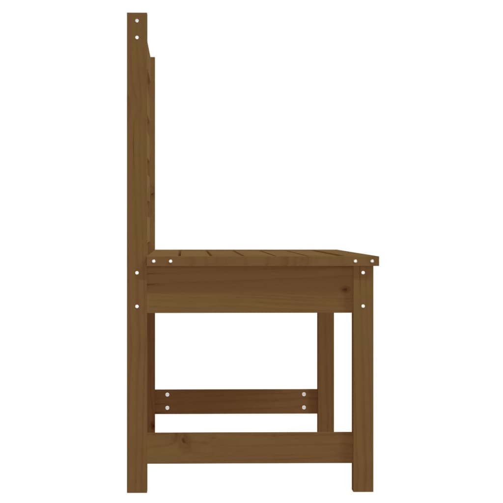 vidaXL Gartenbank Honigbraun 109 cm Massivholz Kiefer
