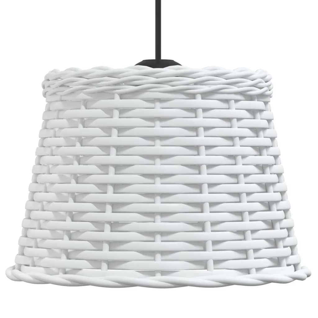 vidaXL Lampenschirm Weiß Ø25x17 cm Korbweide