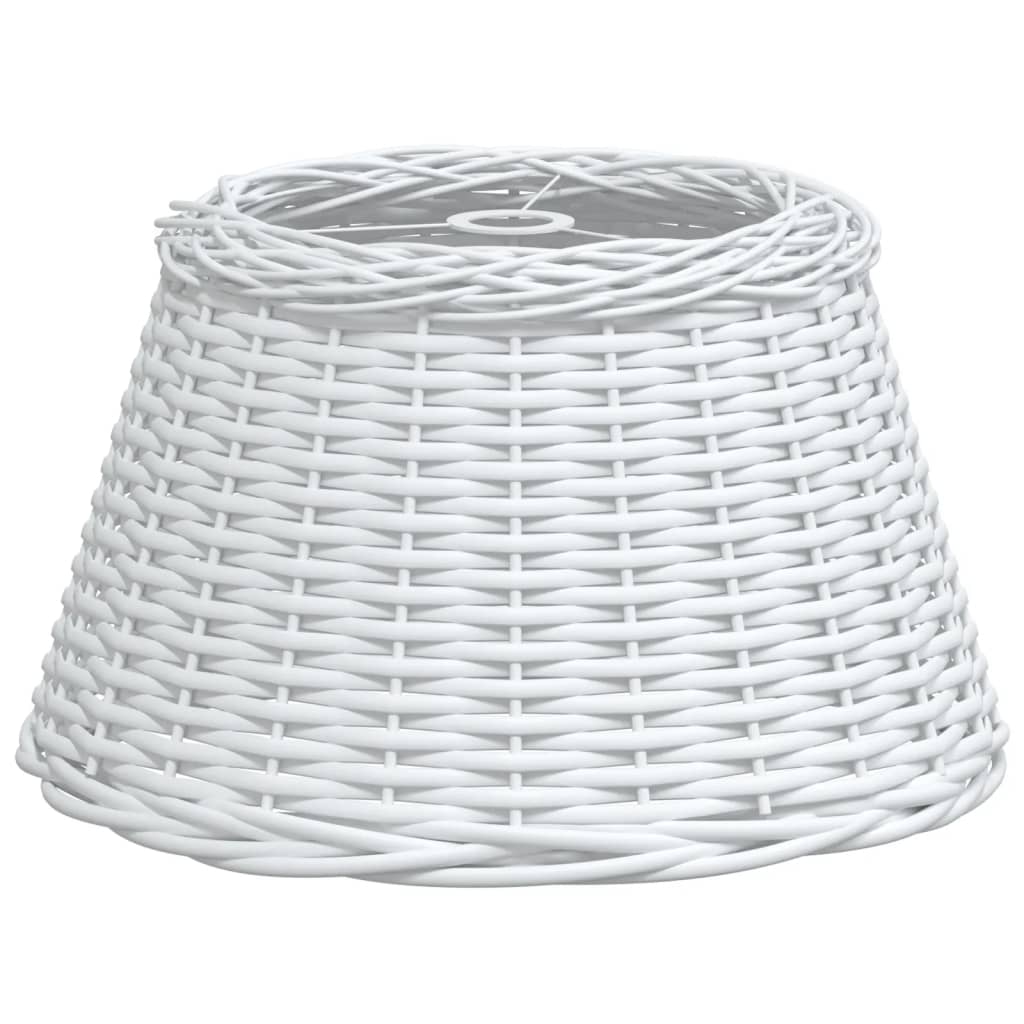 vidaXL Lampenschirm Weiß Ø50x30 cm Korbweide