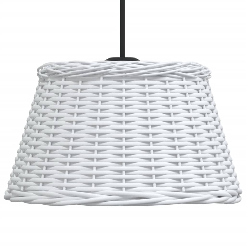 vidaXL Lampenschirm Weiß Ø50x30 cm Korbweide