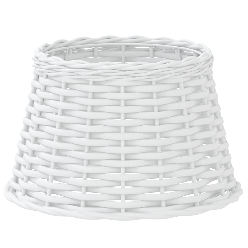 vidaXL Lampenschirm Weiß Ø38x23 cm Korbweide