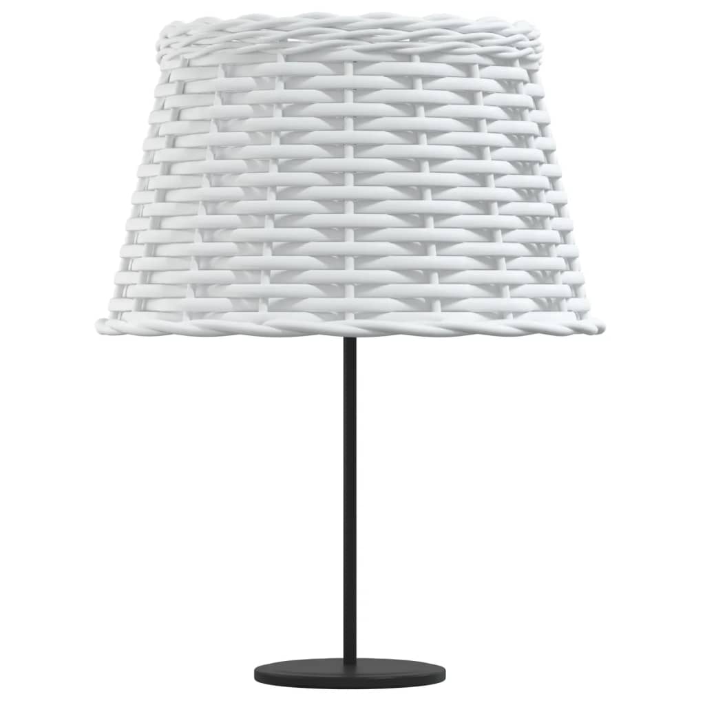 vidaXL Lampenschirm Weiß Ø38x23 cm Korbweide