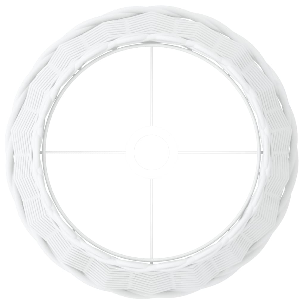 vidaXL Lampenschirm Weiß Ø38x23 cm Korbweide