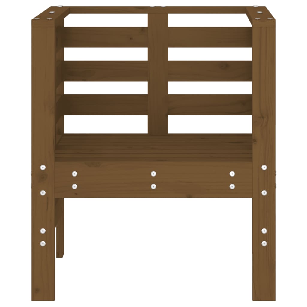 vidaXL Gartenstühle 2 Stk. Honigbraun 61,5x53x71 cm Massivholz Kiefer