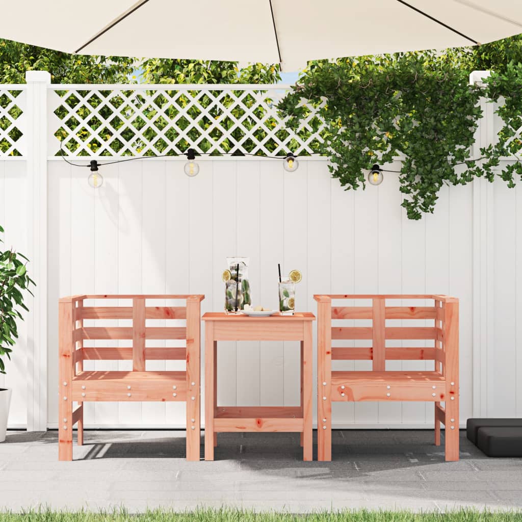 vidaXL Gartenstühle 2 Stk. 61,5x53x71 cm Massivholz Douglasie