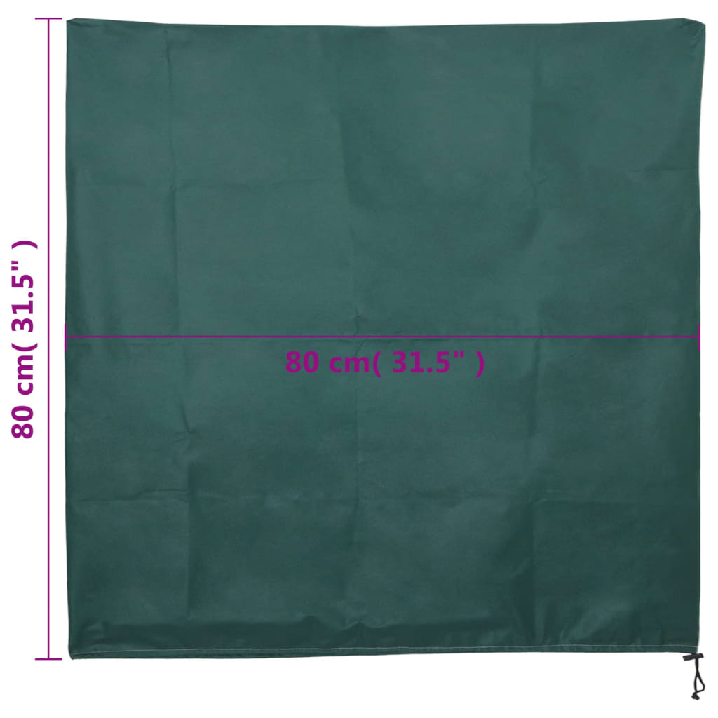 vidaXL Wintervlies mit Kordelzug 12 Stk. 70 g/m² 0,8x0,8 m