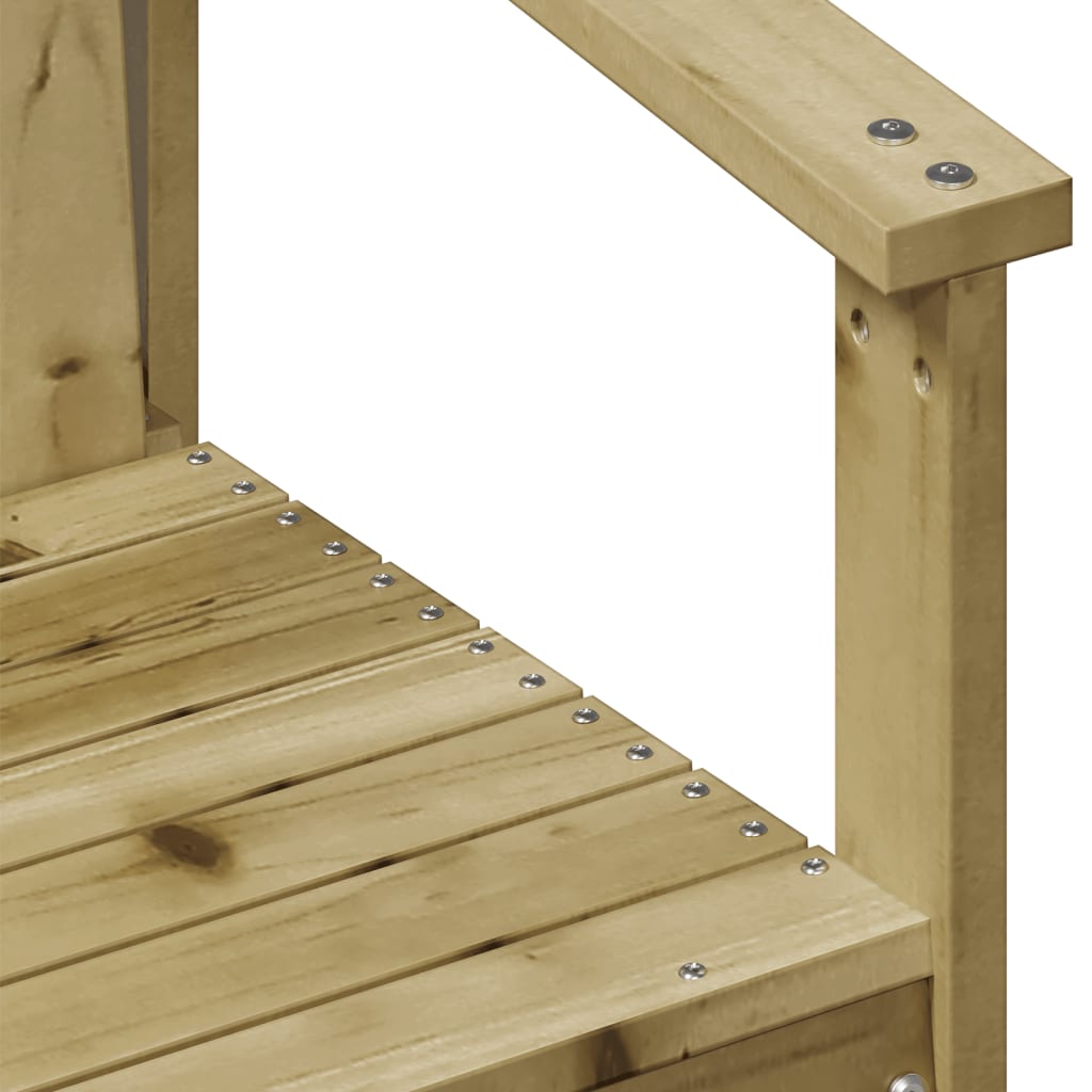 vidaXL 3-tlg. Garten-Lounge-Set Kiefernholz Imprägniert
