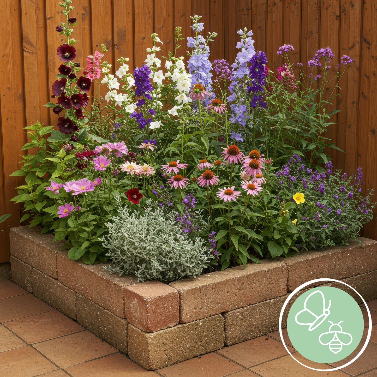 Stauden packet - Bienen- und Schmetterlingsanziehend - 8 Stauden - Für 1 m2 - Verschiedene Farben - Wenig Pflege - Topf 11cm