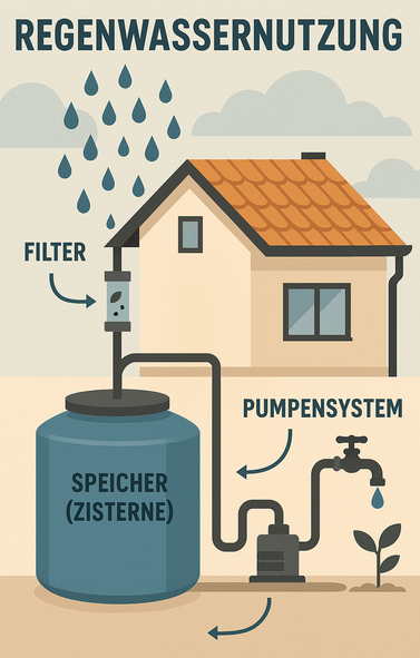 Regenwassernutzung: Nachhaltige Systeme zur Sammlung und Verwendung von Regenwasser