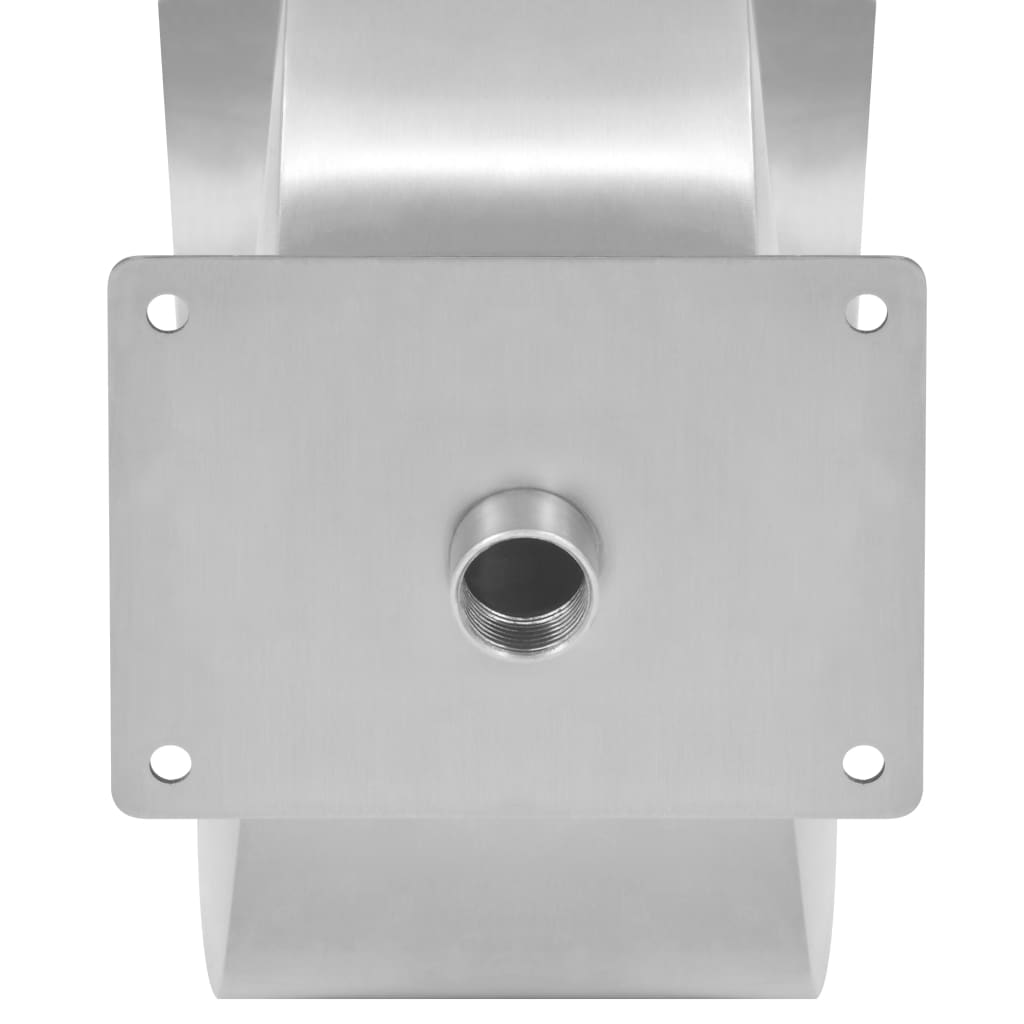 vidaXL Pool-Wasserfall Edelstahl 50x30x53 cm Silbern