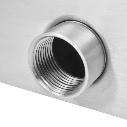 vidaXL Pool-Wasserfall Edelstahl 50x30x53 cm Silbern