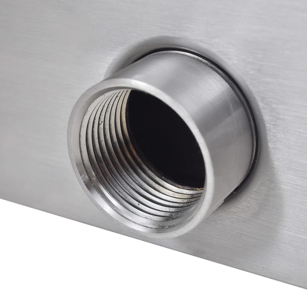 vidaXL Pool-Wasserfall Fontäne Rechteckig Edelstahl 90 cm