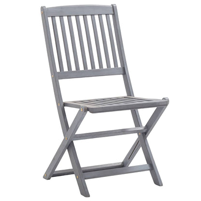 vidaXL Klappbare Gartenstühle 4 Stk. Massivholz Akazie