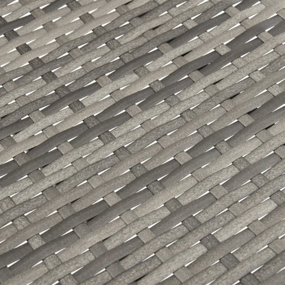 vidaXL Gartenstühle Stapelbar 2 Stk. Grau Poly Rattan