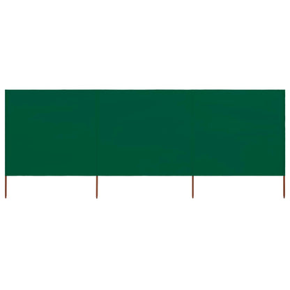 vidaXL 3-teiliges Windschutzgewebe 400 x 80 cm Grün