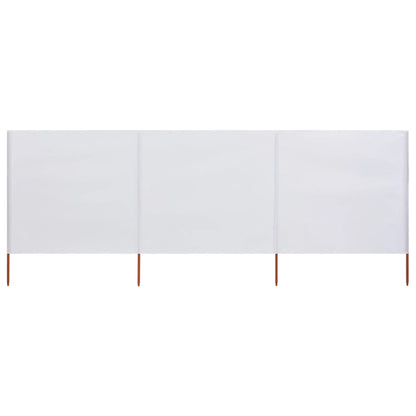 vidaXL 3-teiliges Windschutzgewebe 400 x 160 cm Sandweiß