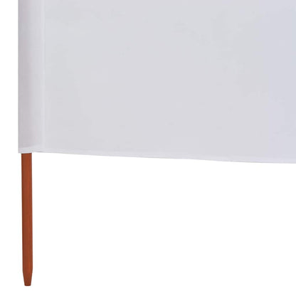 vidaXL 5-teiliges Windschutzgewebe 600 x 160 cm Sandweiß