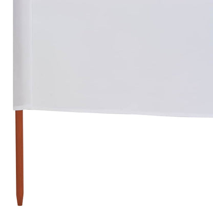 vidaXL 6-teiliges Windschutzgewebe 800 x 160 cm Sandweiß