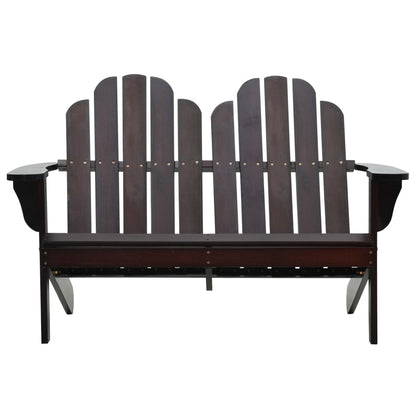 vidaXL Adirondack-Doppelstuhl Holz Braun