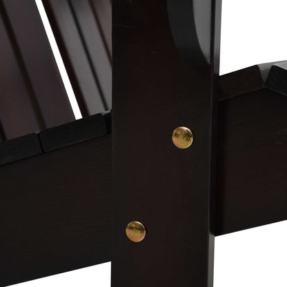 vidaXL Adirondack-Doppelstuhl Holz Braun