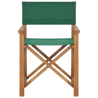 vidaXL Regiestuhl Massivholz Teak Grün