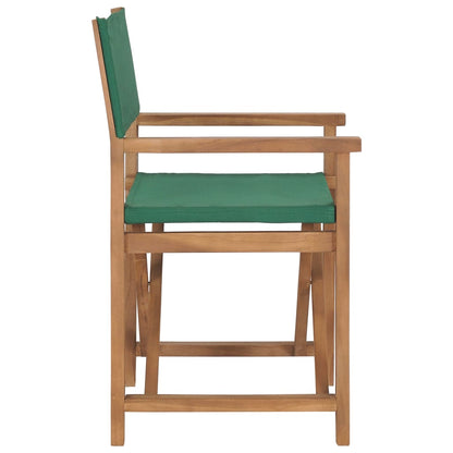 vidaXL Regiestuhl Massivholz Teak Grün