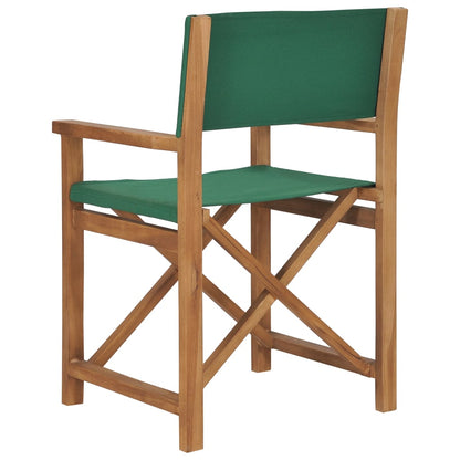 vidaXL Regiestuhl Massivholz Teak Grün