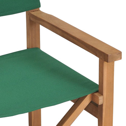 vidaXL Regiestuhl Massivholz Teak Grün