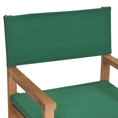 vidaXL Regiestuhl Massivholz Teak Grün