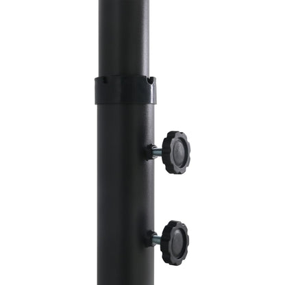 vidaXL Sonnenschirm mit Aluminium-Mast 460x270 cm Blau