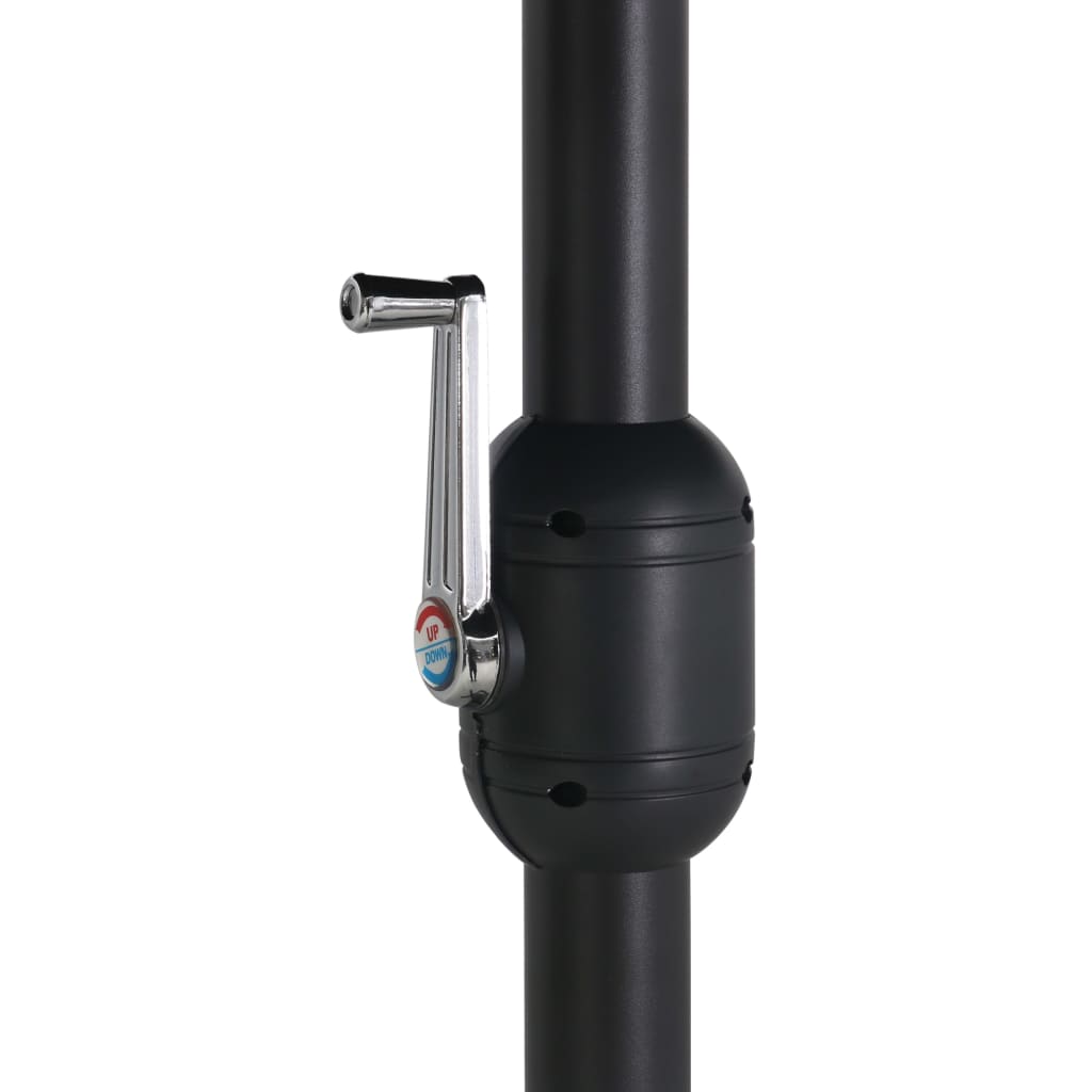 vidaXL Sonnenschirm mit Aluminium-Mast 460x270 cm Blau