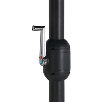 vidaXL Sonnenschirm mit Aluminium-Mast 460x270 cm Blau