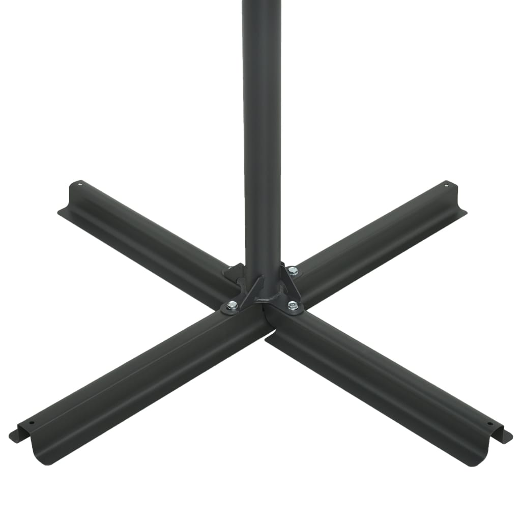 vidaXL Sonnenschirm mit Aluminium-Mast 460x270 cm Blau