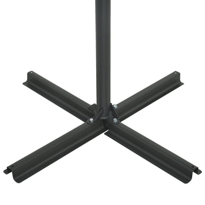 vidaXL Sonnenschirm mit Aluminium-Mast 460x270 cm Blau