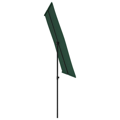 vidaXL Sonnenschirm mit Aluminium-Mast 2x1,5 m Grün